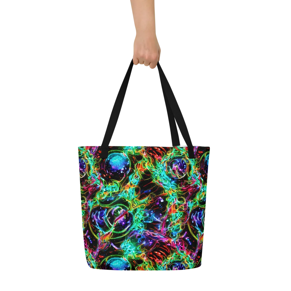 Stellar Pulse on Large Tote Bag W/ Pocket — Front