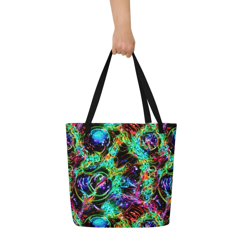 Stellar Pulse on Large Tote Bag W/ Pocket — Front