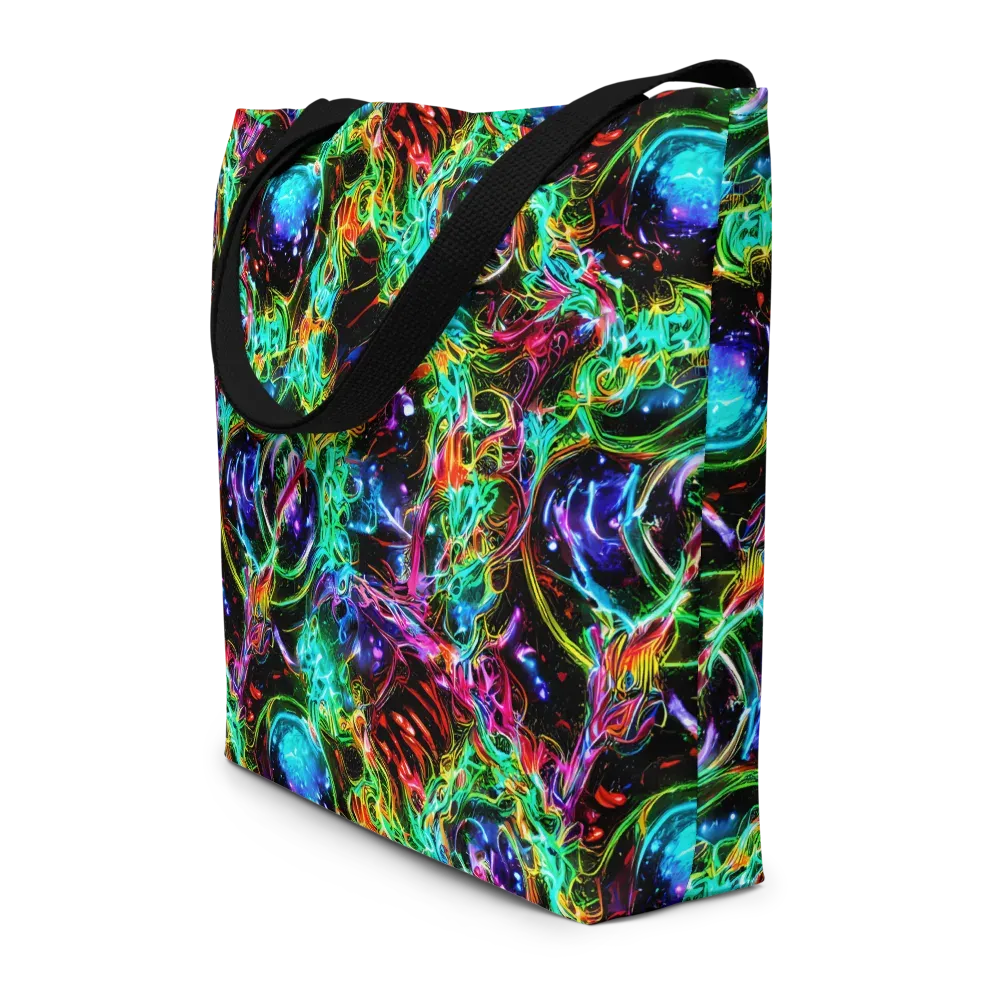 Stellar Pulse on Large Tote Bag W/ Pocket — Front