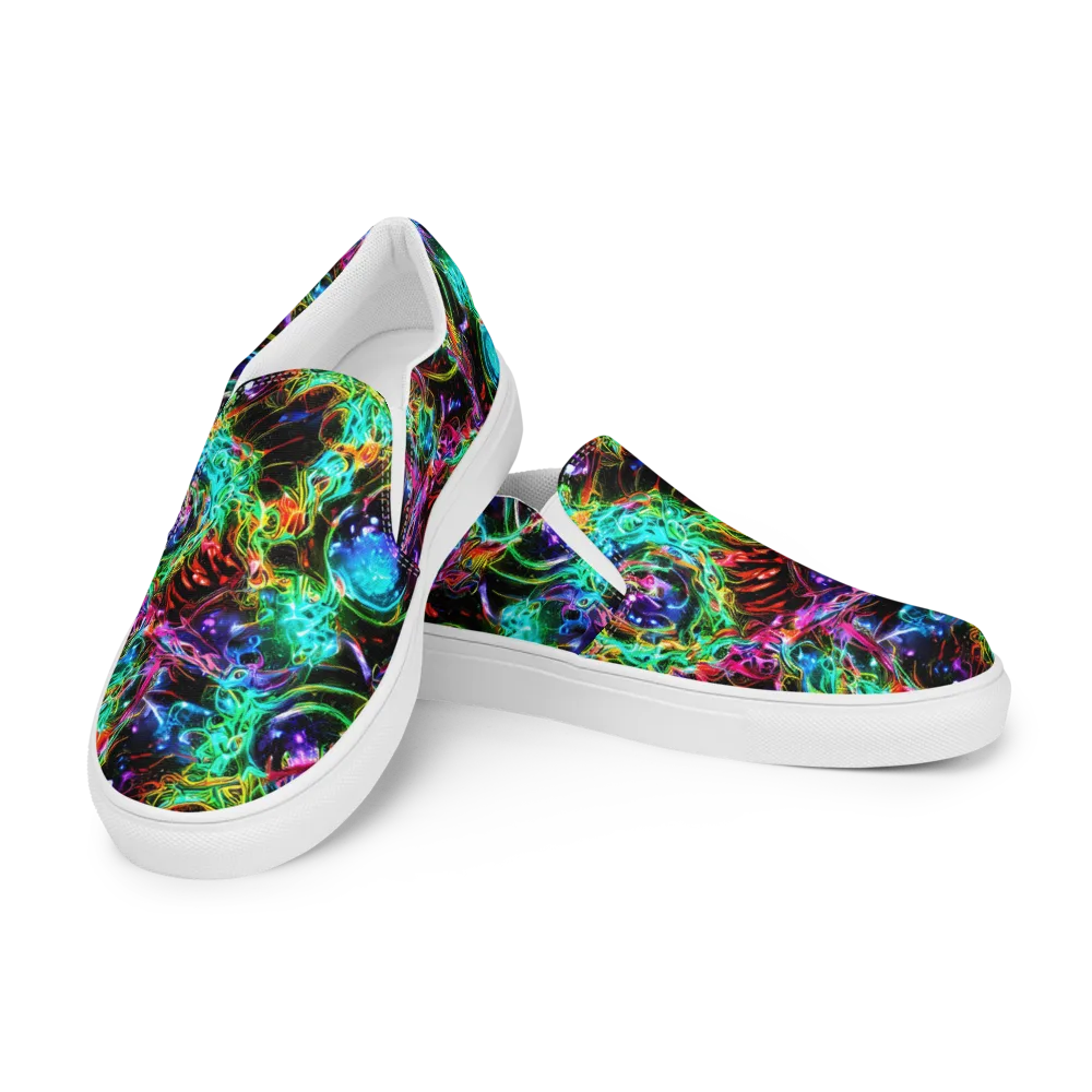 Stellar Pulse on Women's Slip-On Canvas Shoes — Left Front
