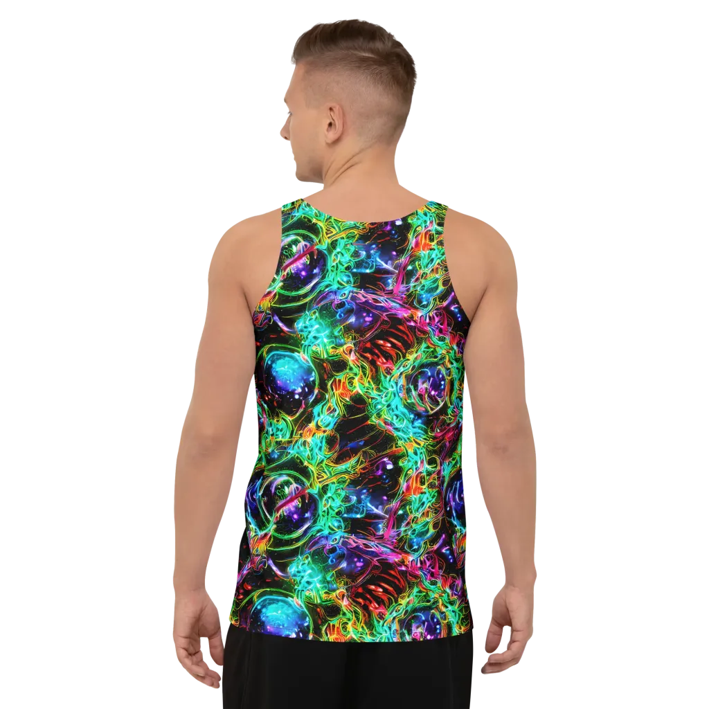 Stellar Pulse on Men's Tank Top — Back