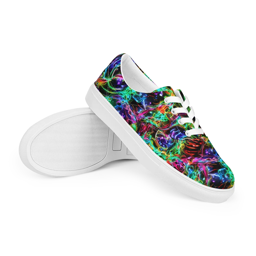 Stellar Pulse on Men's Lace-Up Canvas Shoes — Right Front
