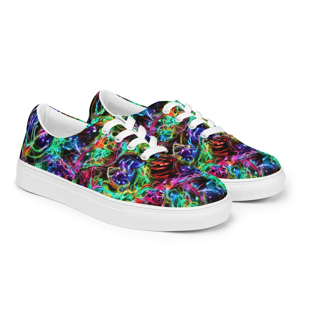 Stellar Pulse on Men's Lace-Up Canvas Shoes — Right Front
