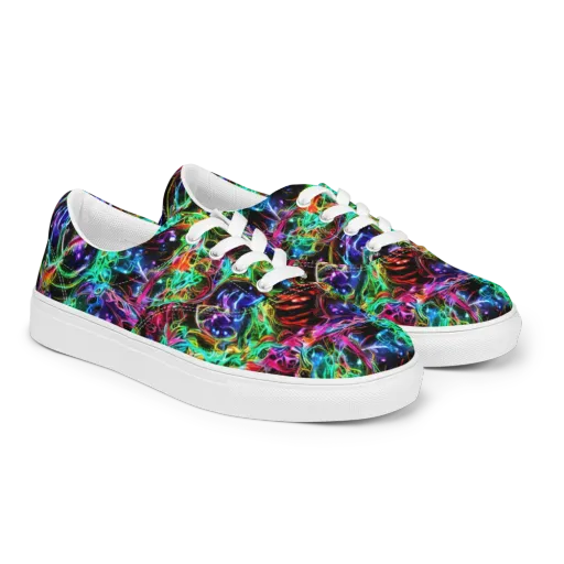Stellar Pulse on a Men's Lace-Up Canvas Shoes