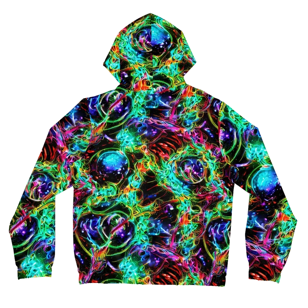 Stellar Pulse on Women's Full-Zip Hoodie — Back