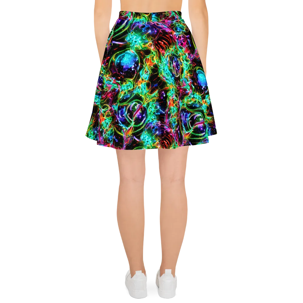Stellar Pulse on Skater Skirt — Back