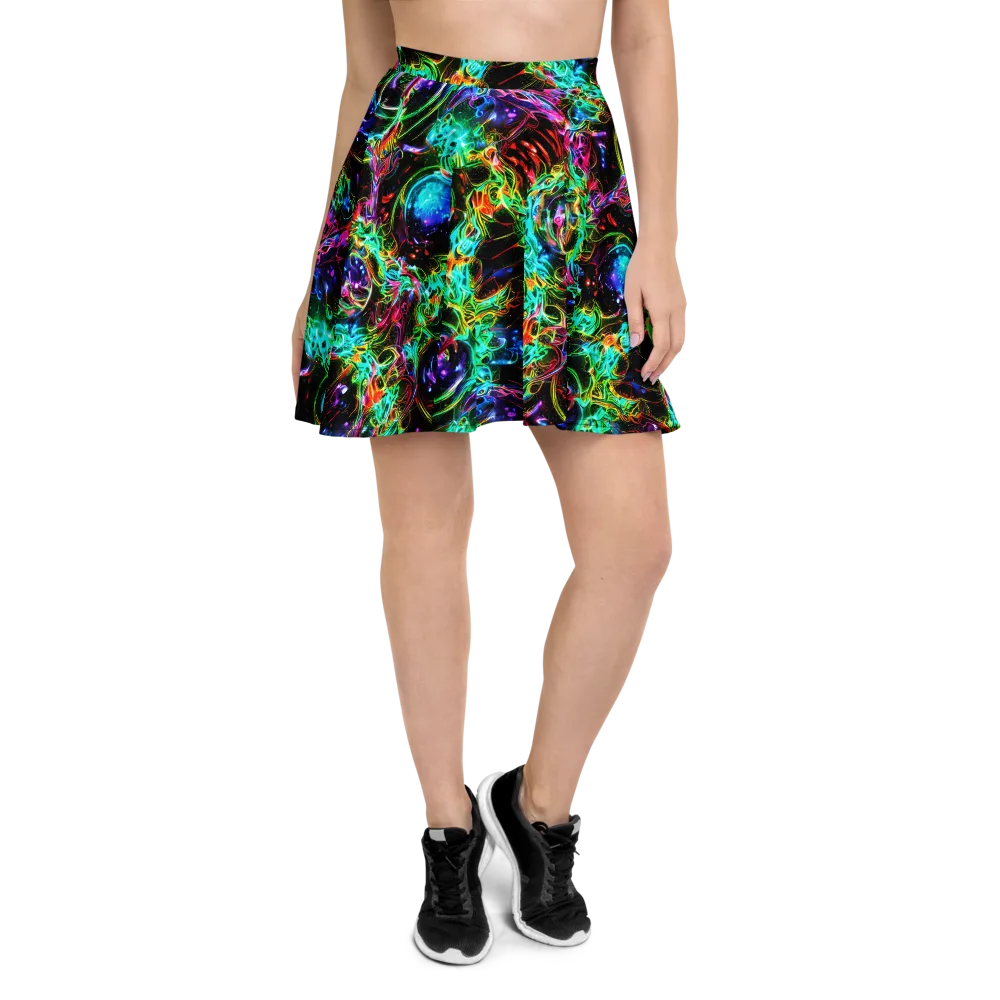 Stellar Pulse on Skater Skirt — Front