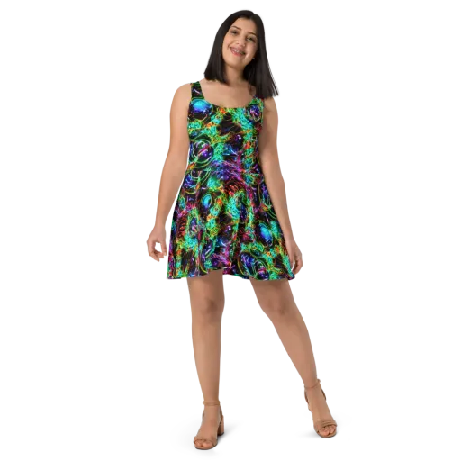 Stellar Pulse on a Skater Dress