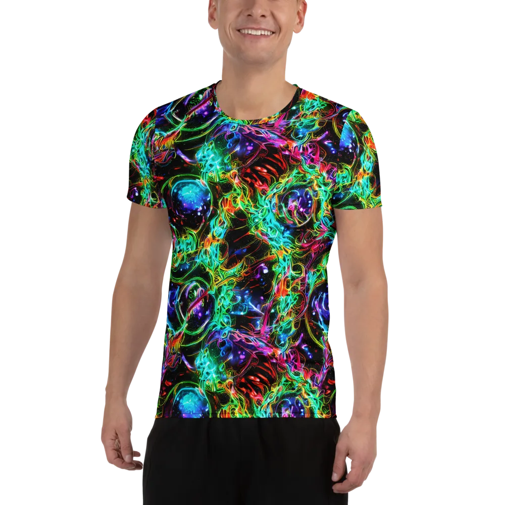 Stellar Pulse on Men's Athletic T-Shirt — Front
