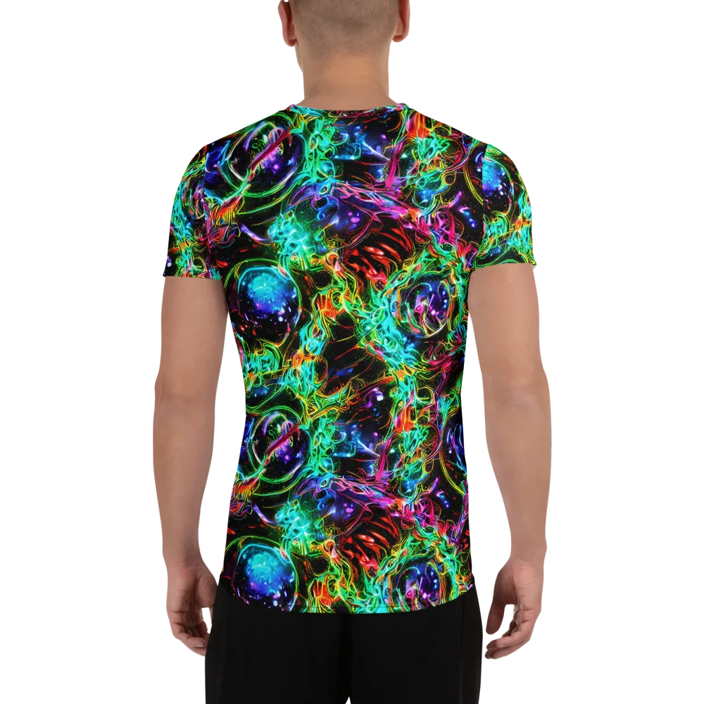 Stellar Pulse on Men's Athletic T-Shirt — Back