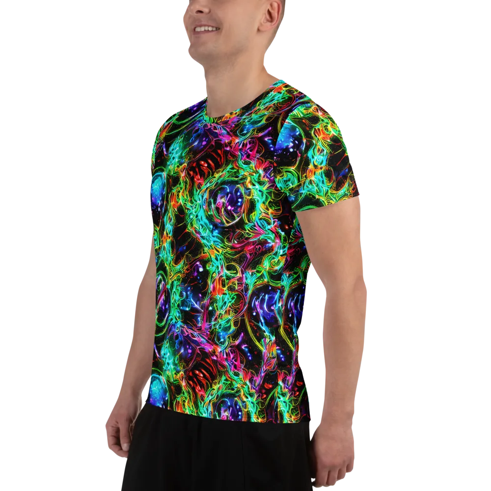 Stellar Pulse on Men's Athletic T-Shirt — Left