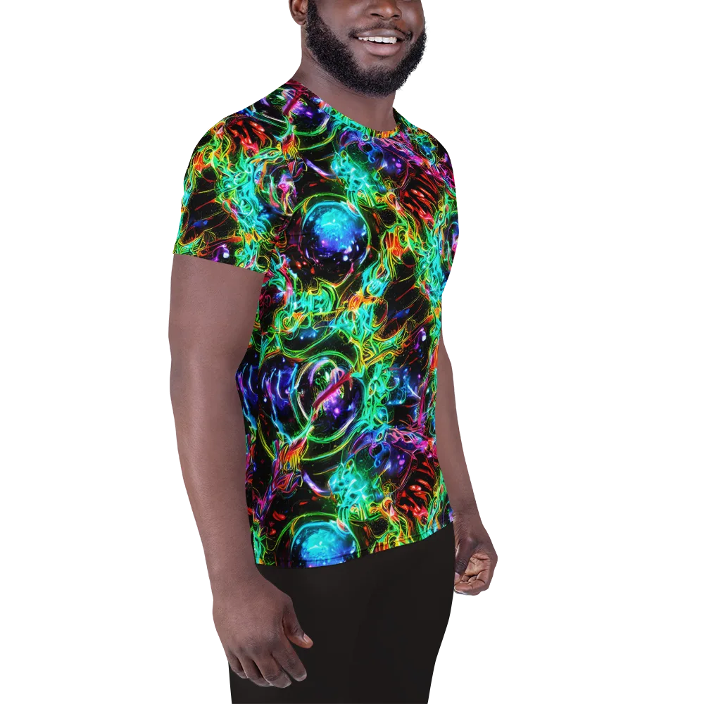 Stellar Pulse on Men's Athletic T-Shirt — Right
