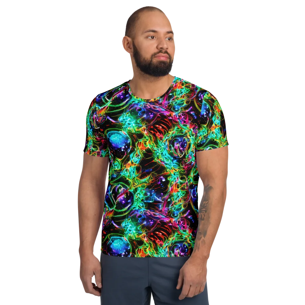 Stellar Pulse on Men's Athletic T-Shirt — Front