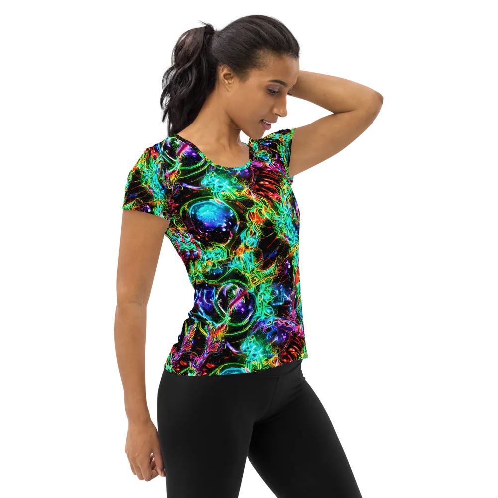 Stellar Pulse on Women's Athletic T-Shirt — Right