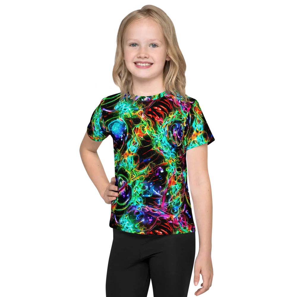 Stellar Pulse on Kids Crew Neck T-Shirt — Front