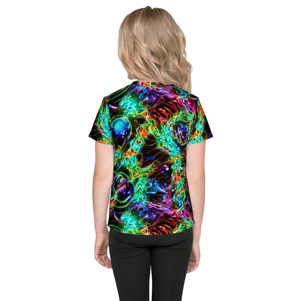 Stellar Pulse on Kids Crew Neck T-Shirt — Back