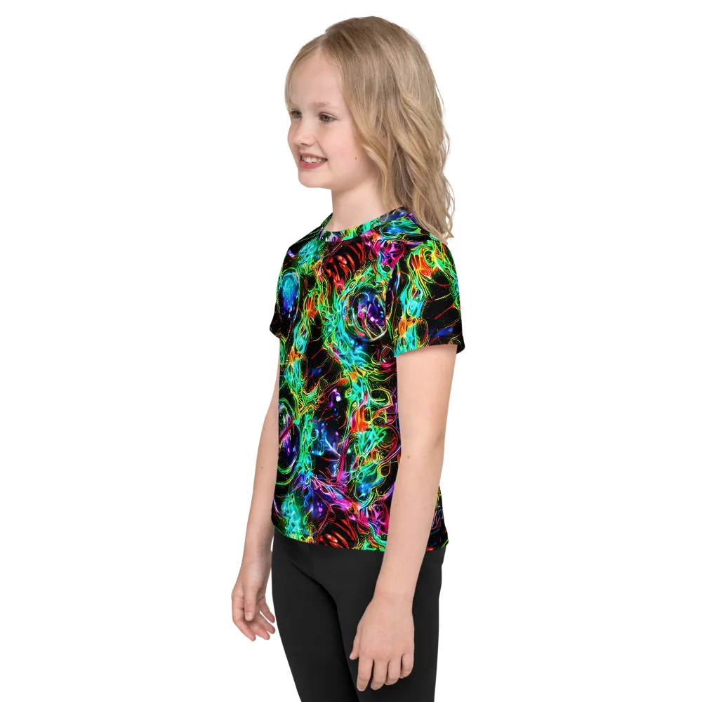 Stellar Pulse on Kids Crew Neck T-Shirt — Left