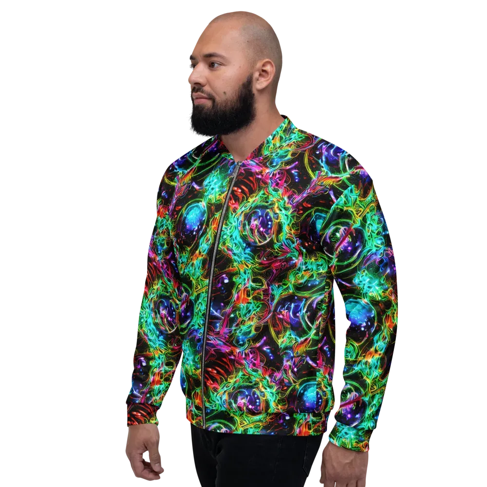 Stellar Pulse on Bomber Jacket — Left
