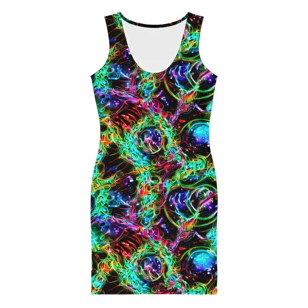 Stellar Pulse on Bodycon Dress — Front