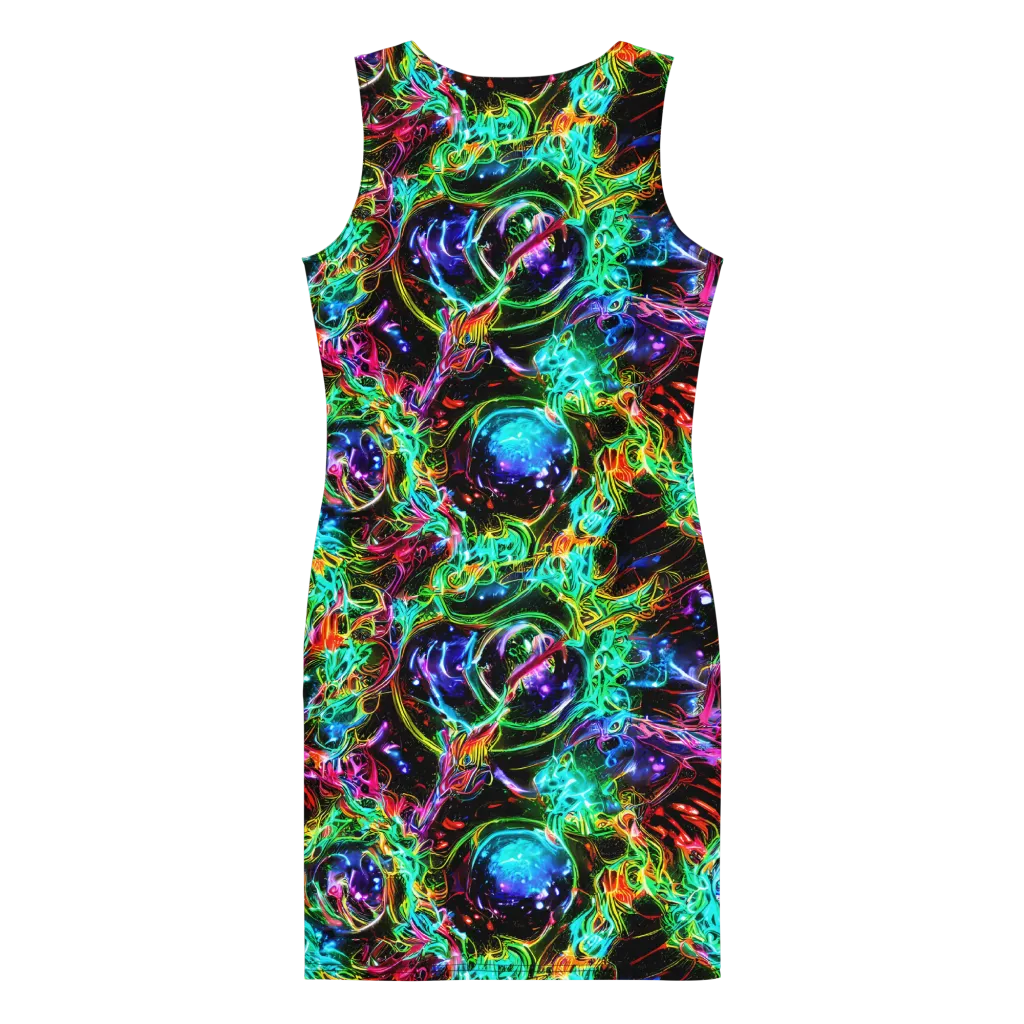 Stellar Pulse on Bodycon Dress — Back