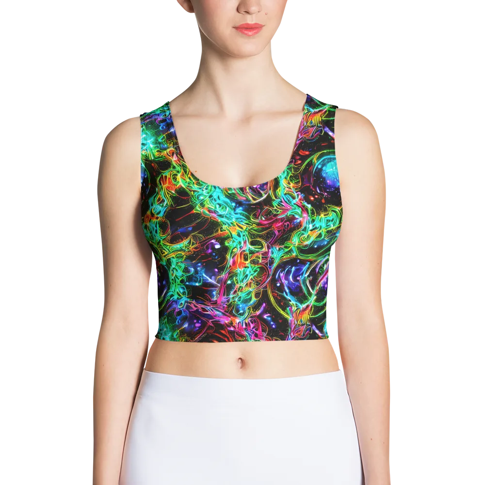 Stellar Pulse on Crop Top — Front