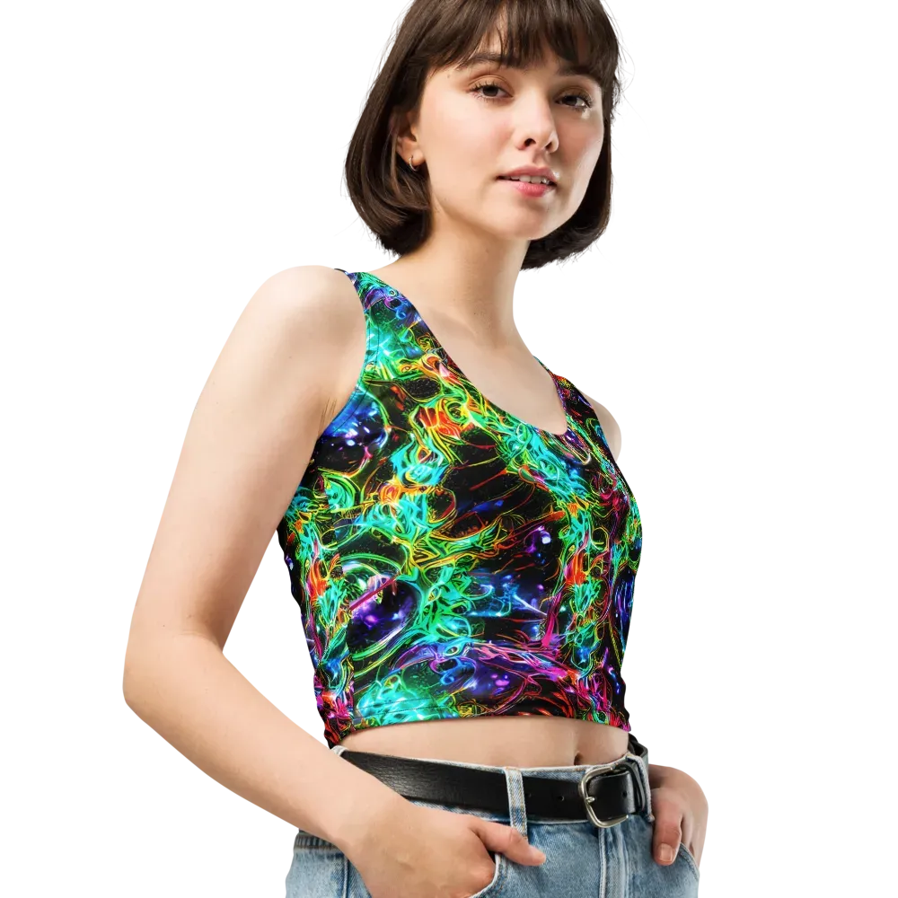 Stellar Pulse on Crop Top — Right Front
