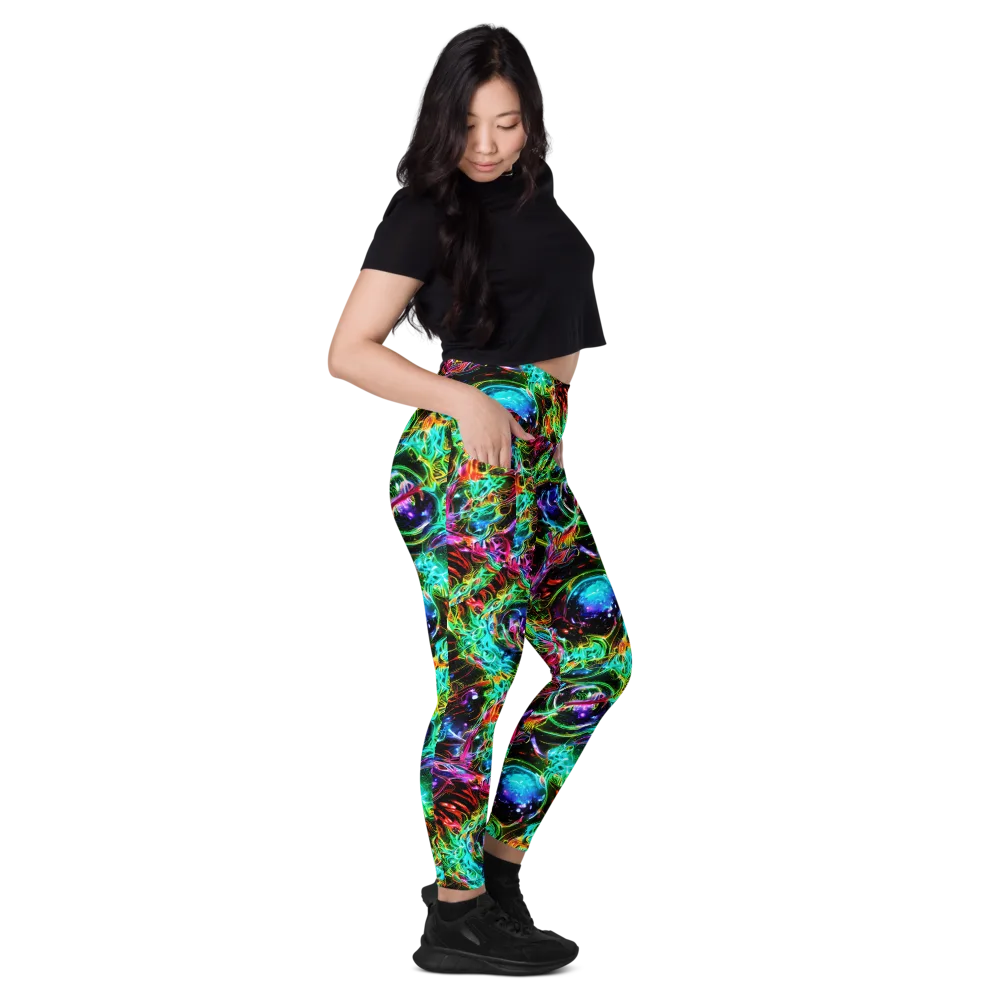 Stellar Pulse on Leggings with Pockets — Right
