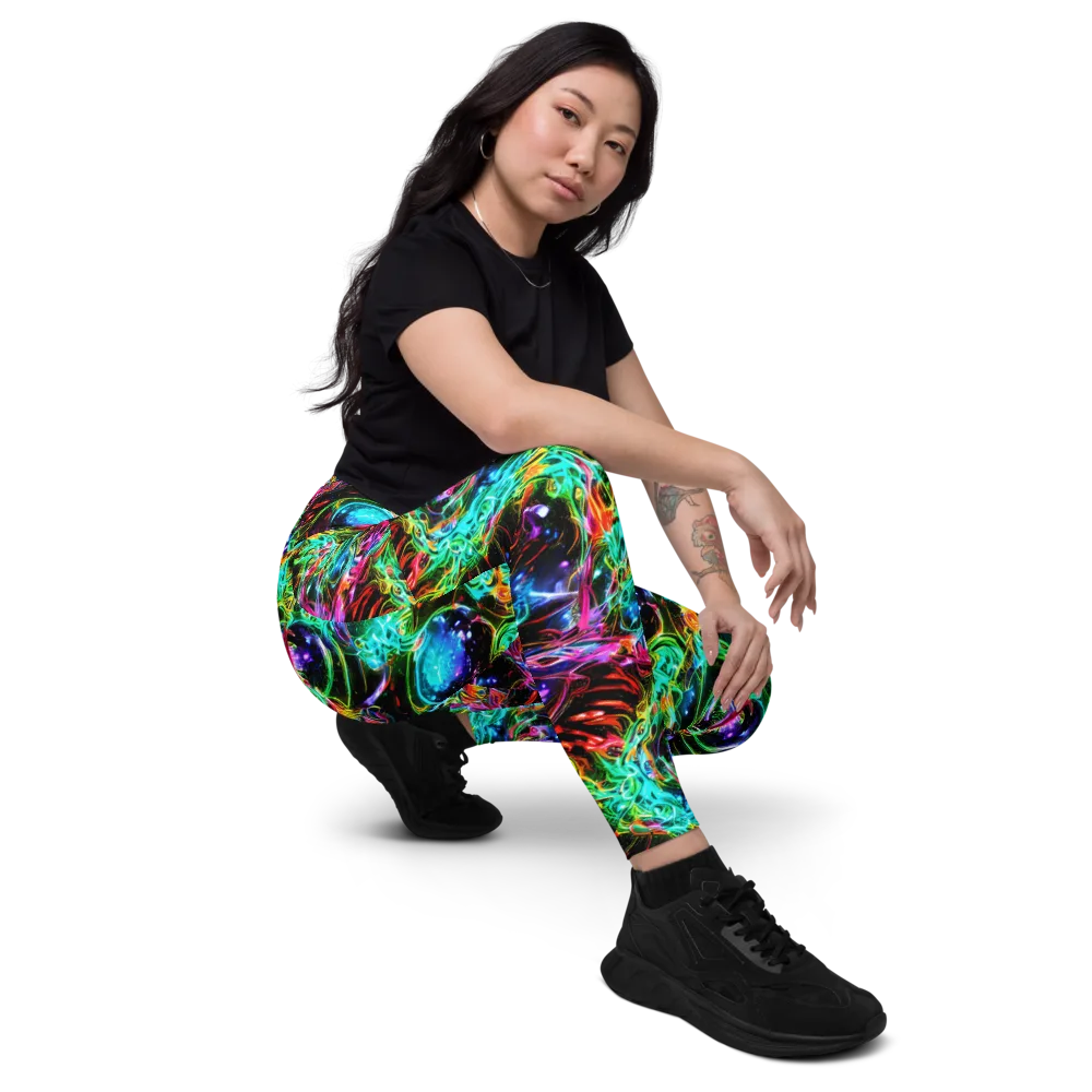 Stellar Pulse on Leggings with Pockets — Right Front
