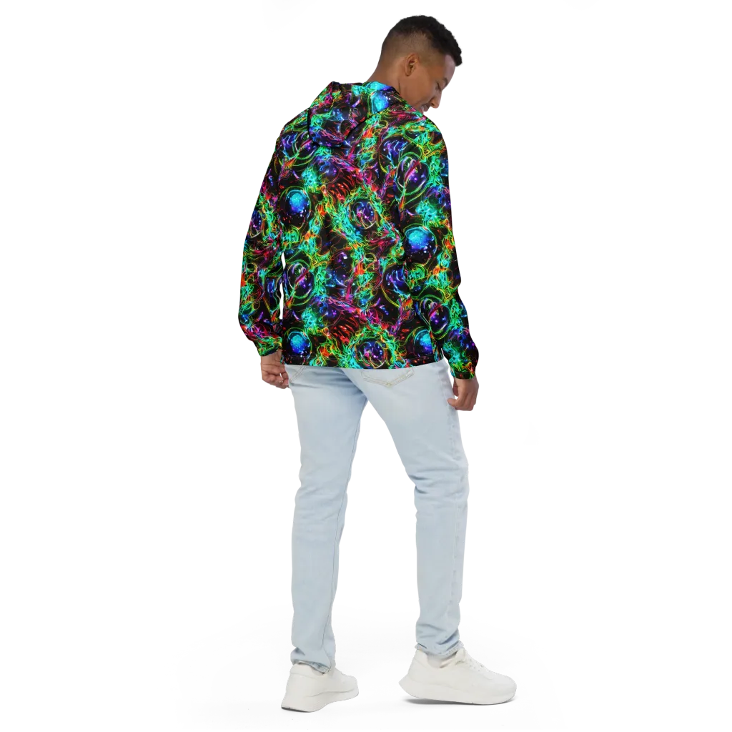 Stellar Pulse on Men's Windbreaker — Back