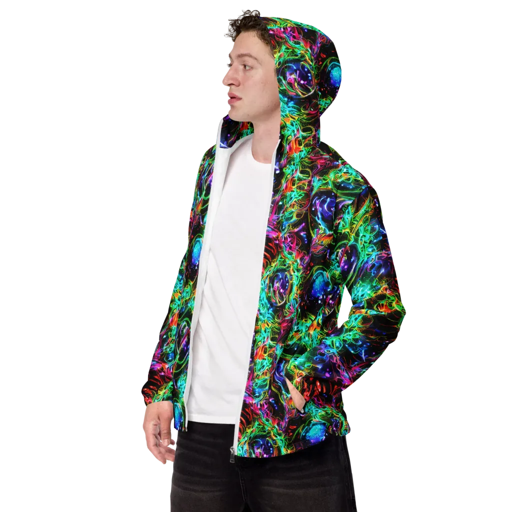 Stellar Pulse on Men's Windbreaker — Left Front