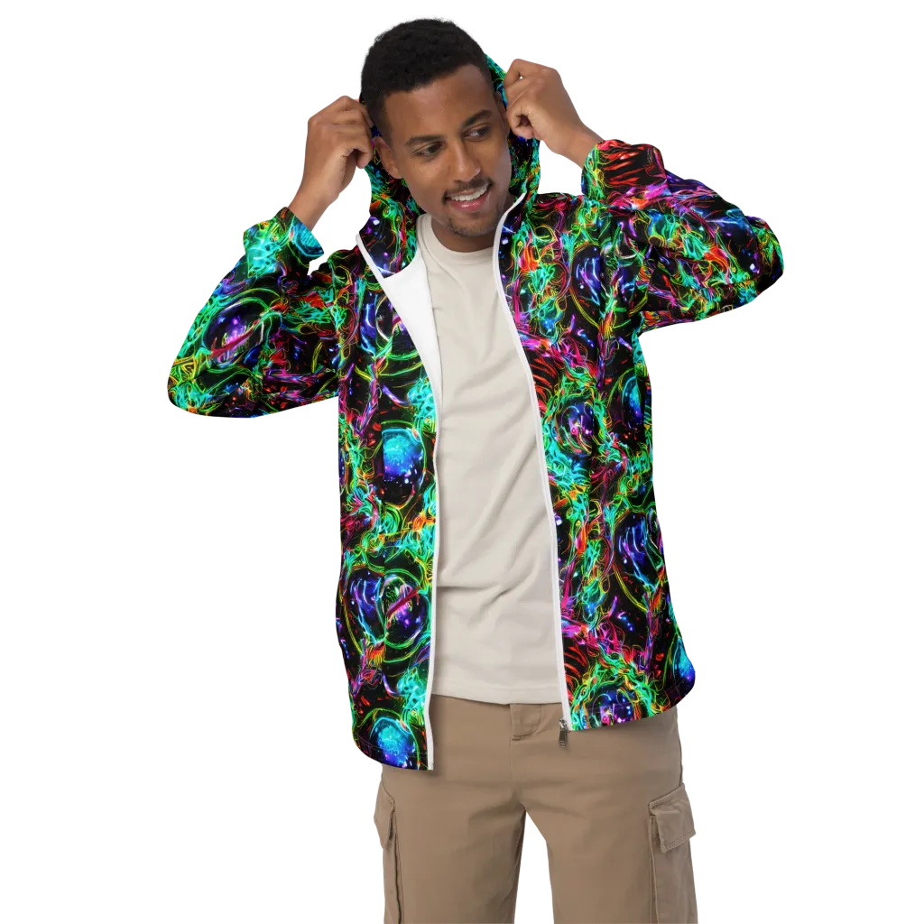 Stellar Pulse on Men's Windbreaker — Front