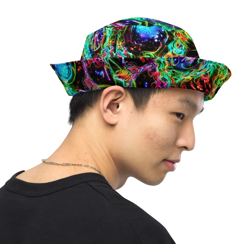 Stellar Pulse on Reversible Bucket Hat — Right Outside