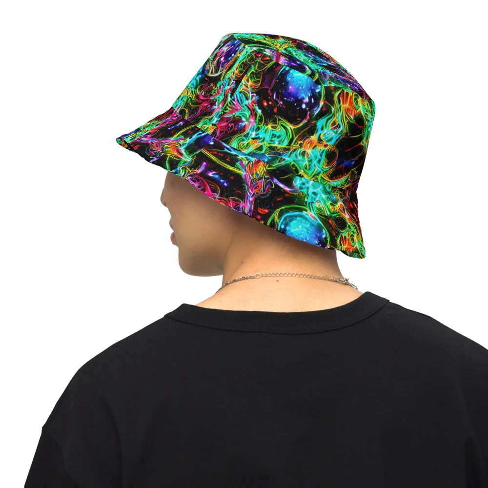 Stellar Pulse on Reversible Bucket Hat — Back Inside