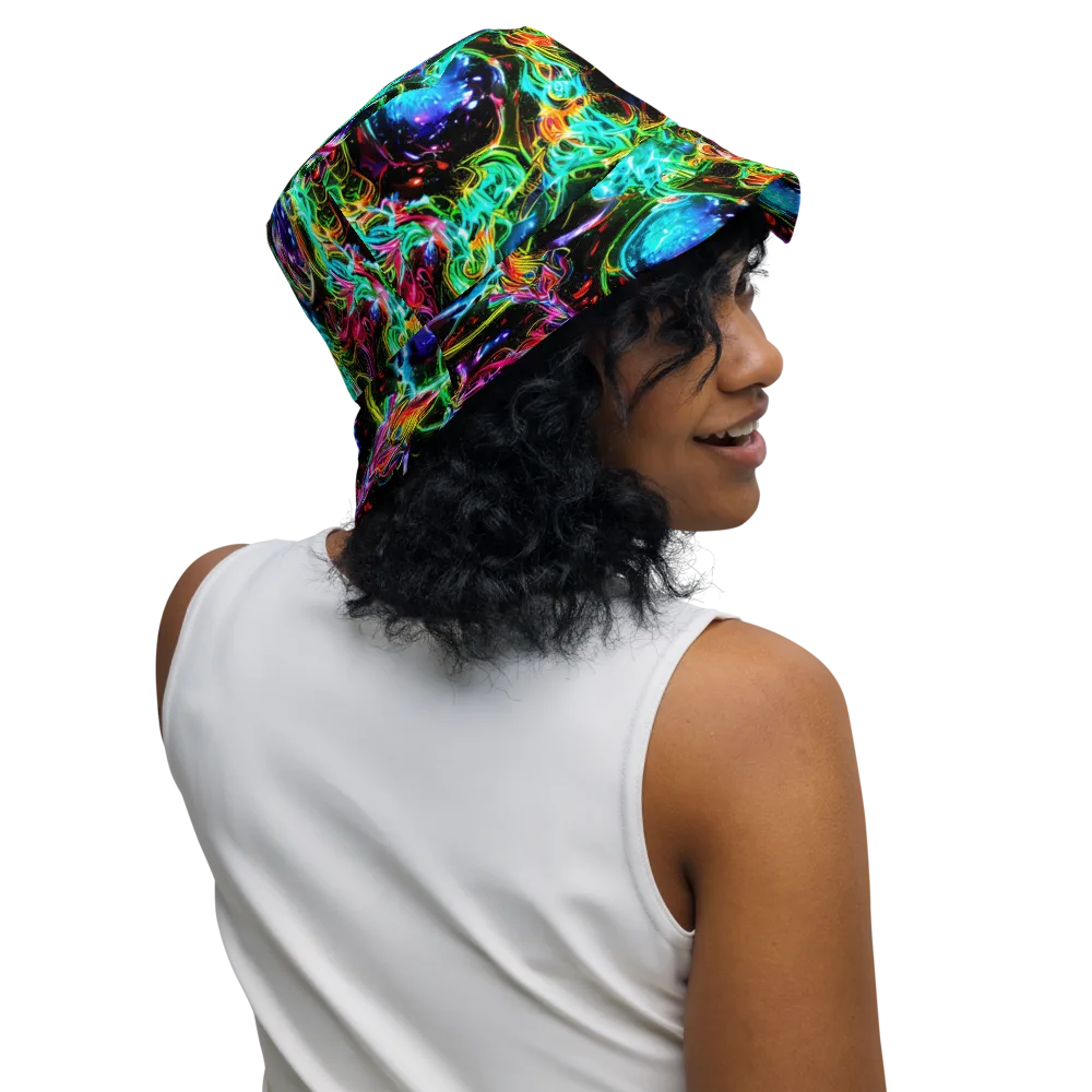 Stellar Pulse on Reversible Bucket Hat — Right Outside