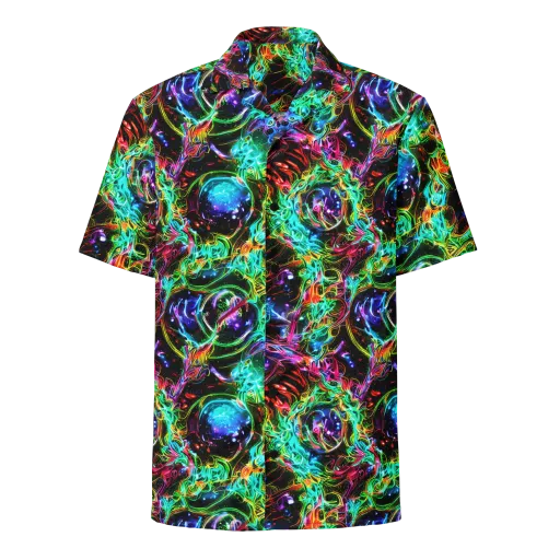 Stellar Pulse on a Button Shirt