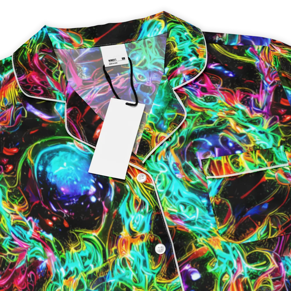 Stellar Pulse on Women's Short Sleeve Pajama Top — Product details