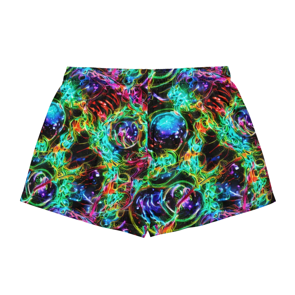 Stellar Pulse on Women's Pajama Shorts — Back