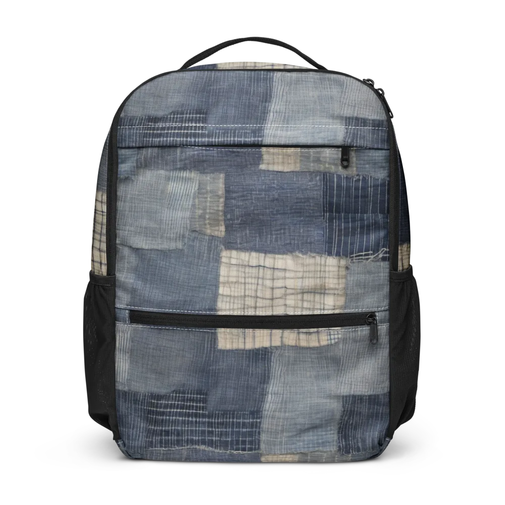 Blue Wabi-sabi on Utility Backpack — Front