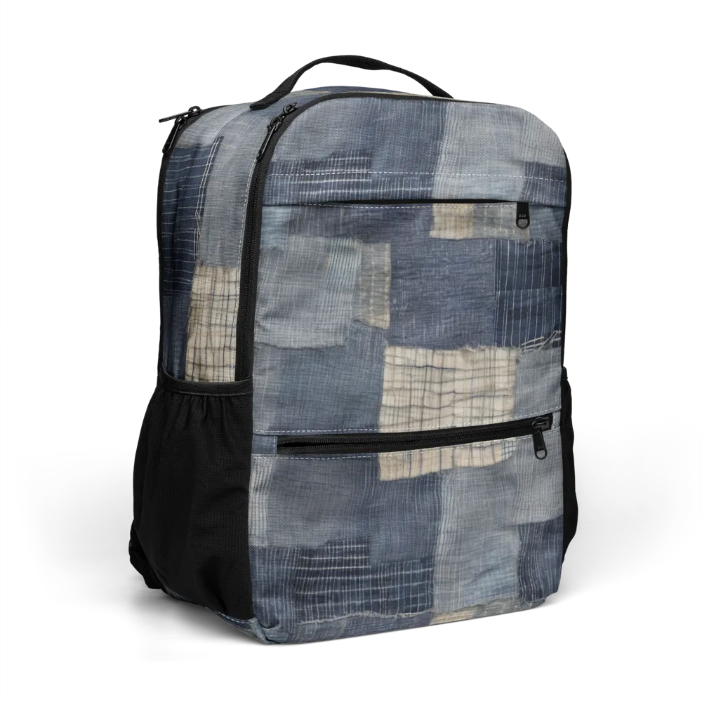 Blue Wabi-sabi on Utility Backpack — Right Front
