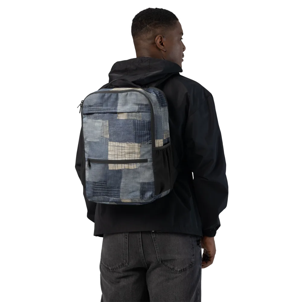 Blue Wabi-sabi on Utility Backpack — Back