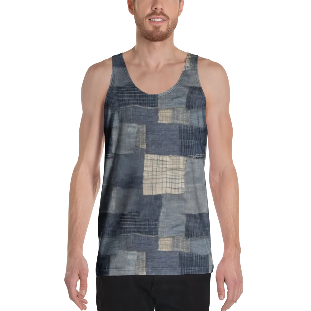 Blue Wabi-sabi on Men's Tank Top — Front