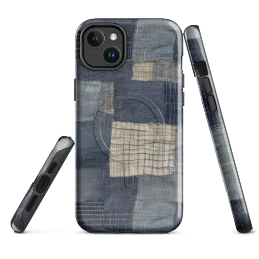 Blue Wabi-sabi on a MagSafe Tough Case for iPhone®
