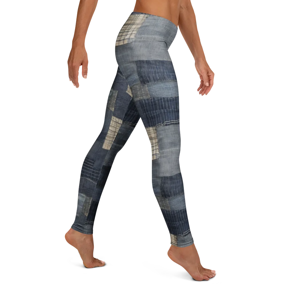 Blue Wabi-sabi on Leggings — Right