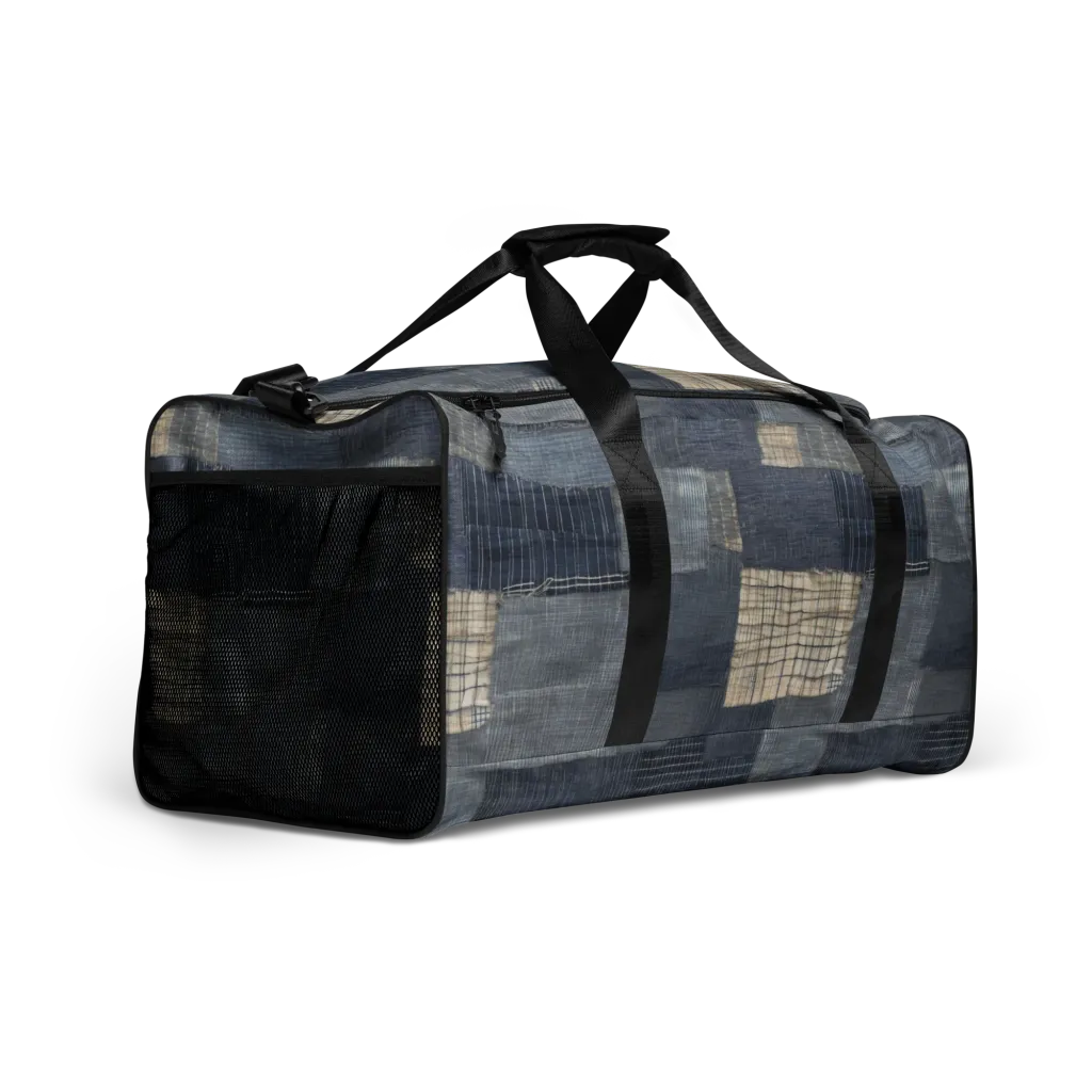 Blue Wabi-sabi on Duffle Bag — Right Front