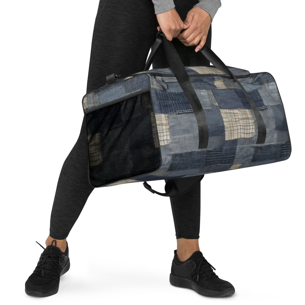 Blue Wabi-sabi on Duffle Bag — Right Front
