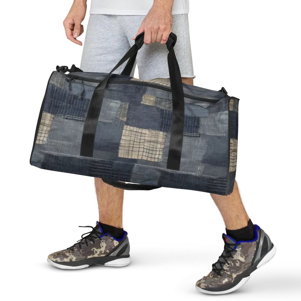 Blue Wabi-sabi on Duffle Bag — Front