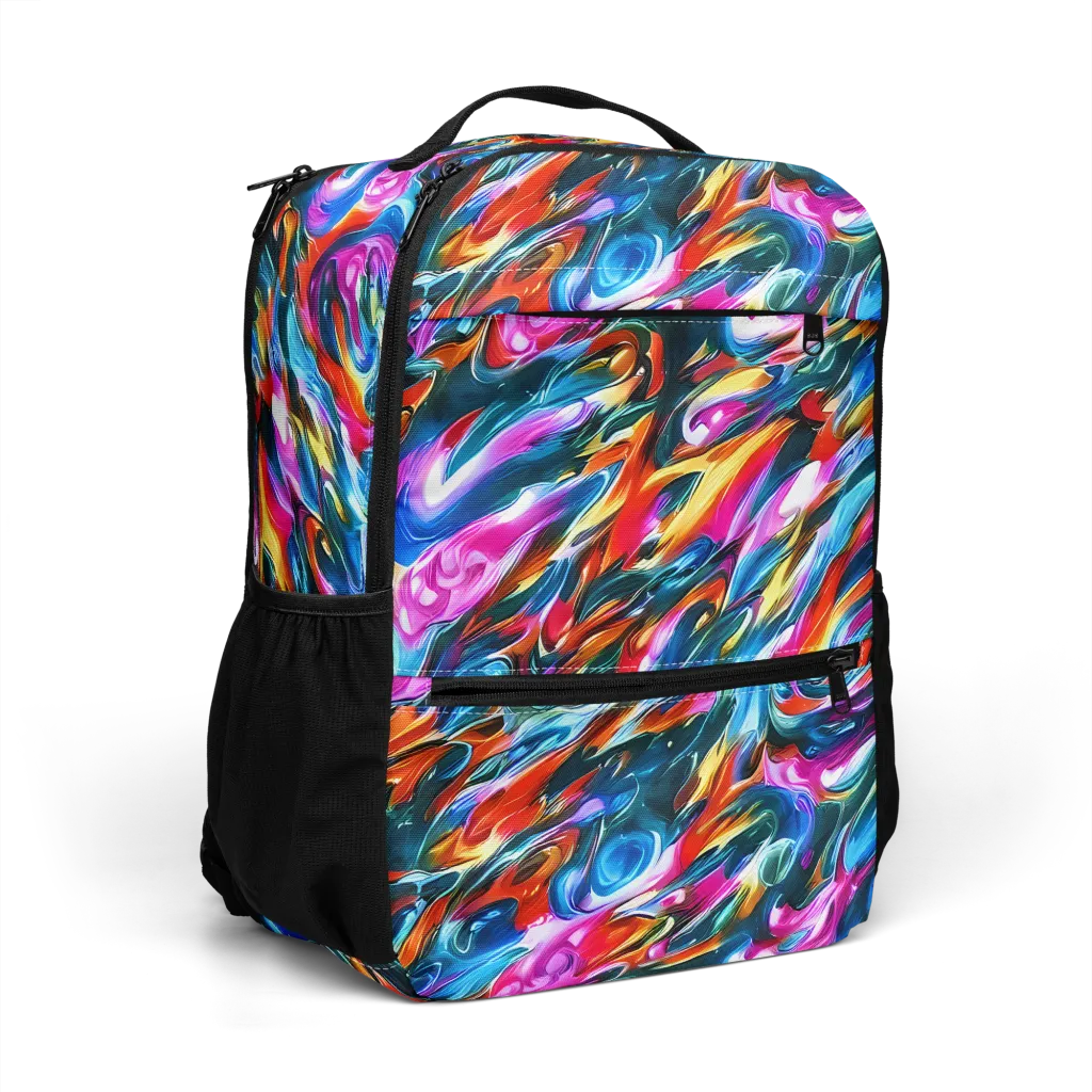 Firelight Frenzy on Utility Backpack — Right Front