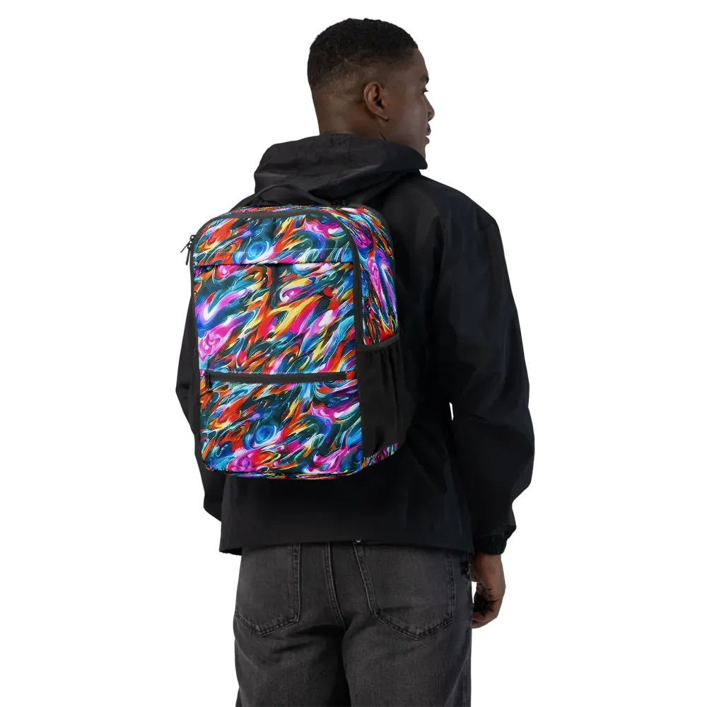 Firelight Frenzy on Utility Backpack — Back