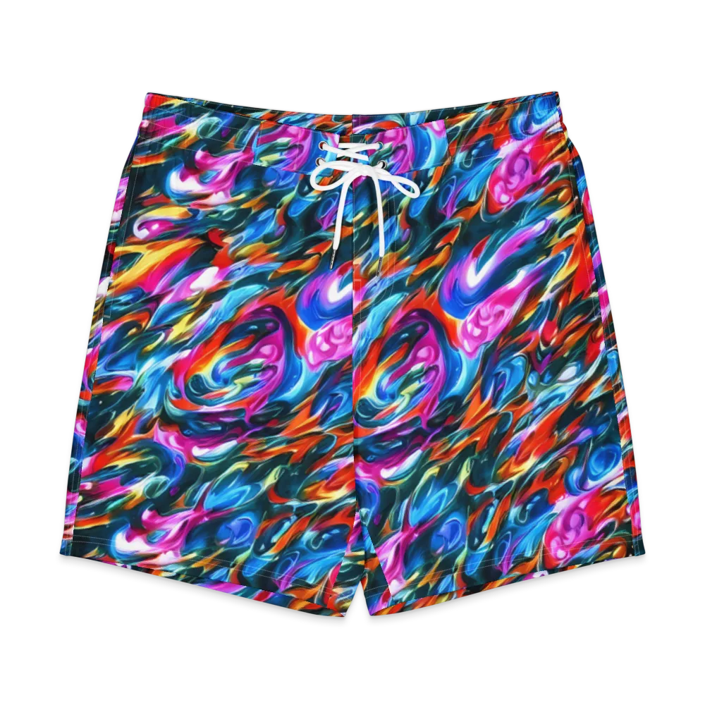 Firelight Frenzy on Men's Board Shorts — Front
