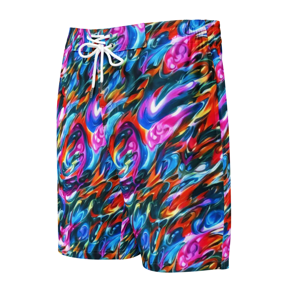Firelight Frenzy on Men's Board Shorts — Front